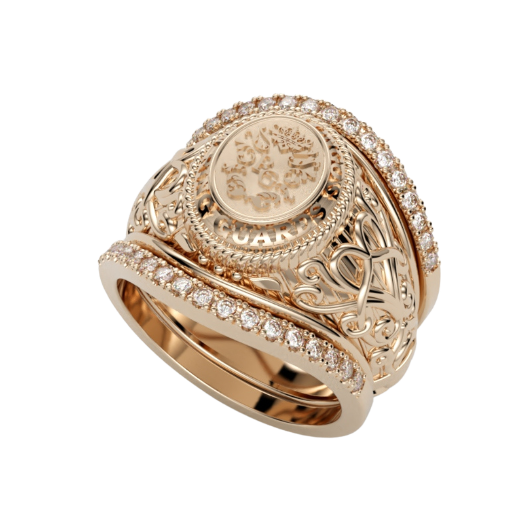 The Petite Classic Diamond Collegiate Ring Guard – Ring Guards