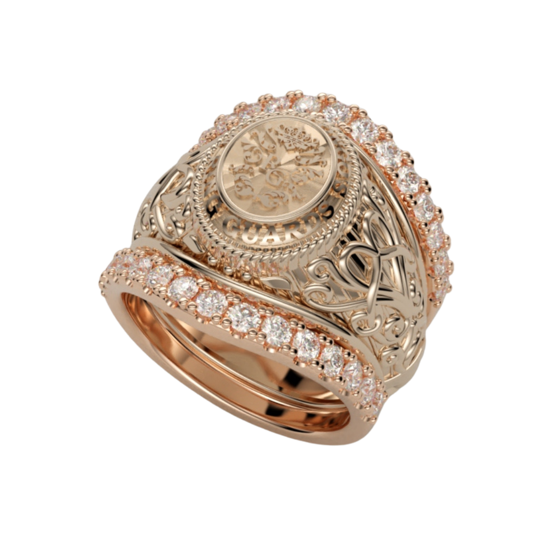 Antique Ring Guard 14kw Antique Diamond Ring Guard 110-03210