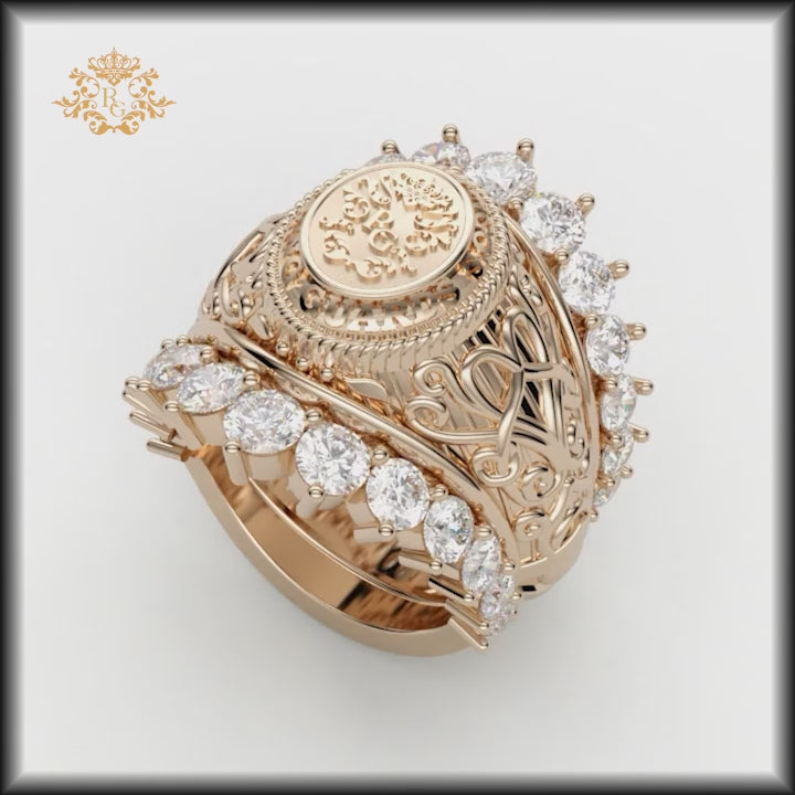 Wedding Band Tamu Ring Wraps Customizable Ring Enhancer, Aggie